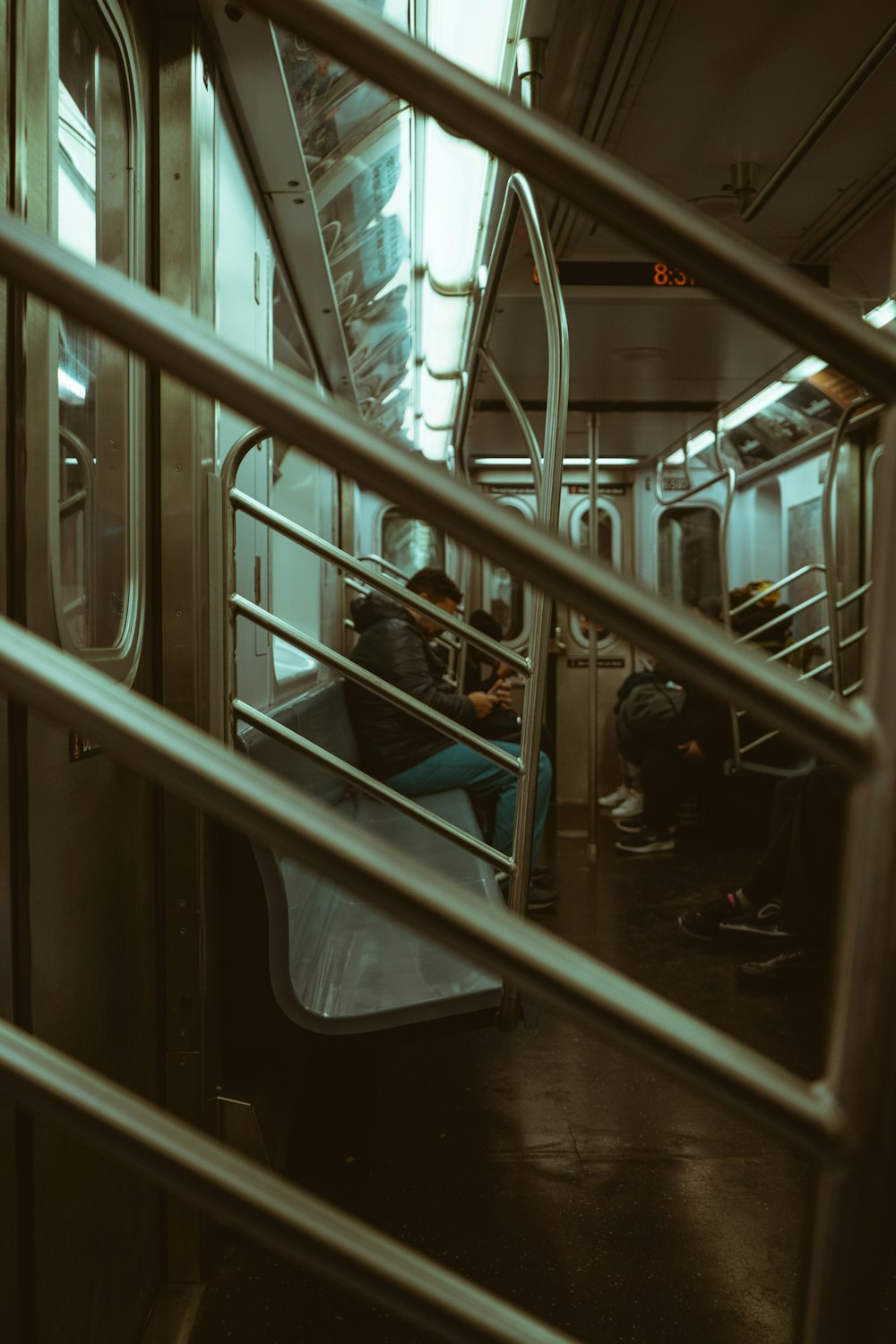 grayscale photo of a train