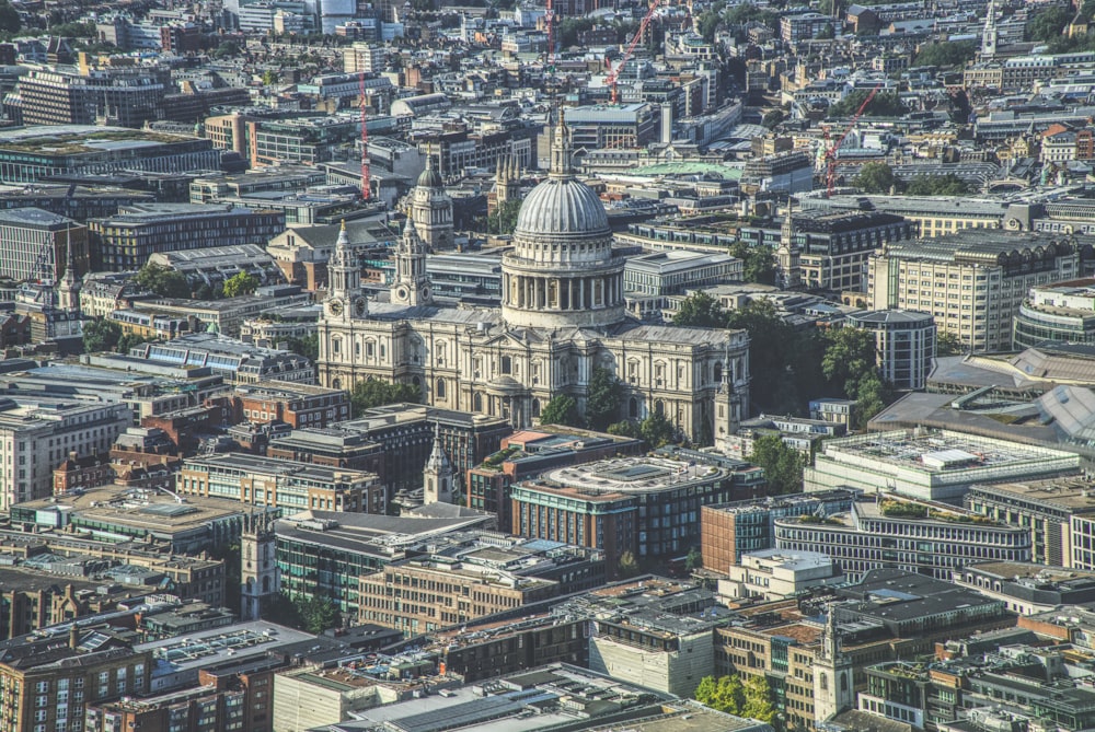 an aerial view of the city of london