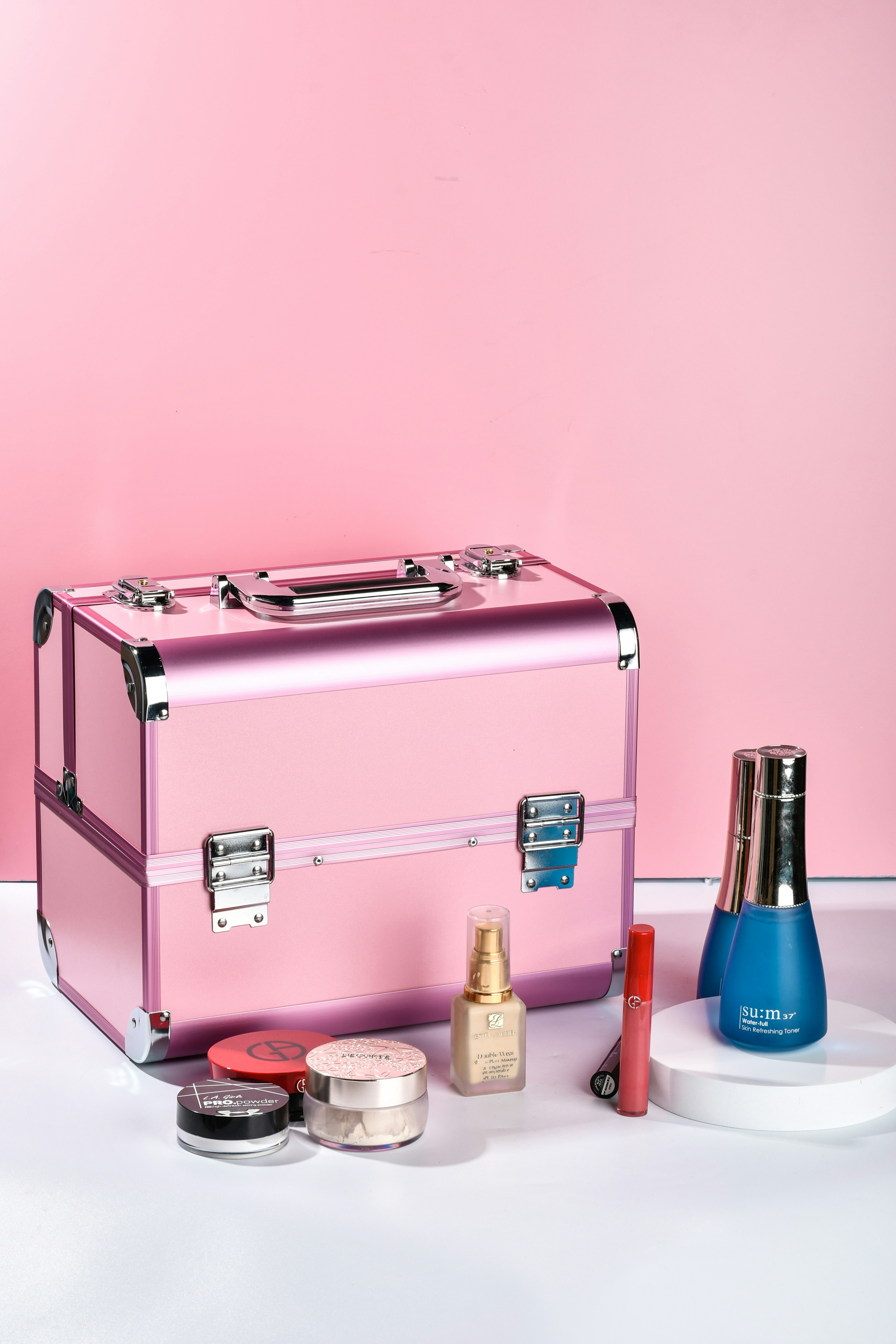 pink and silver 2 slice toaster