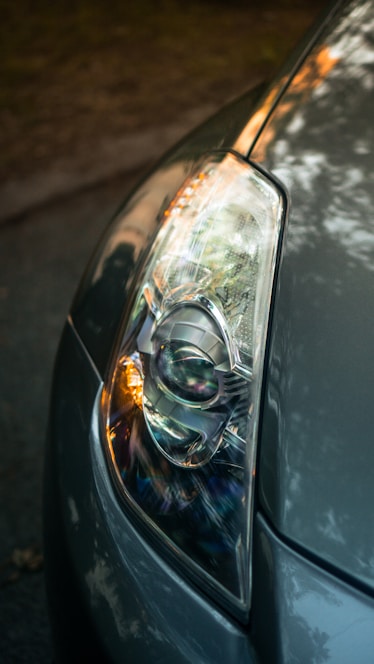 black car with white snow