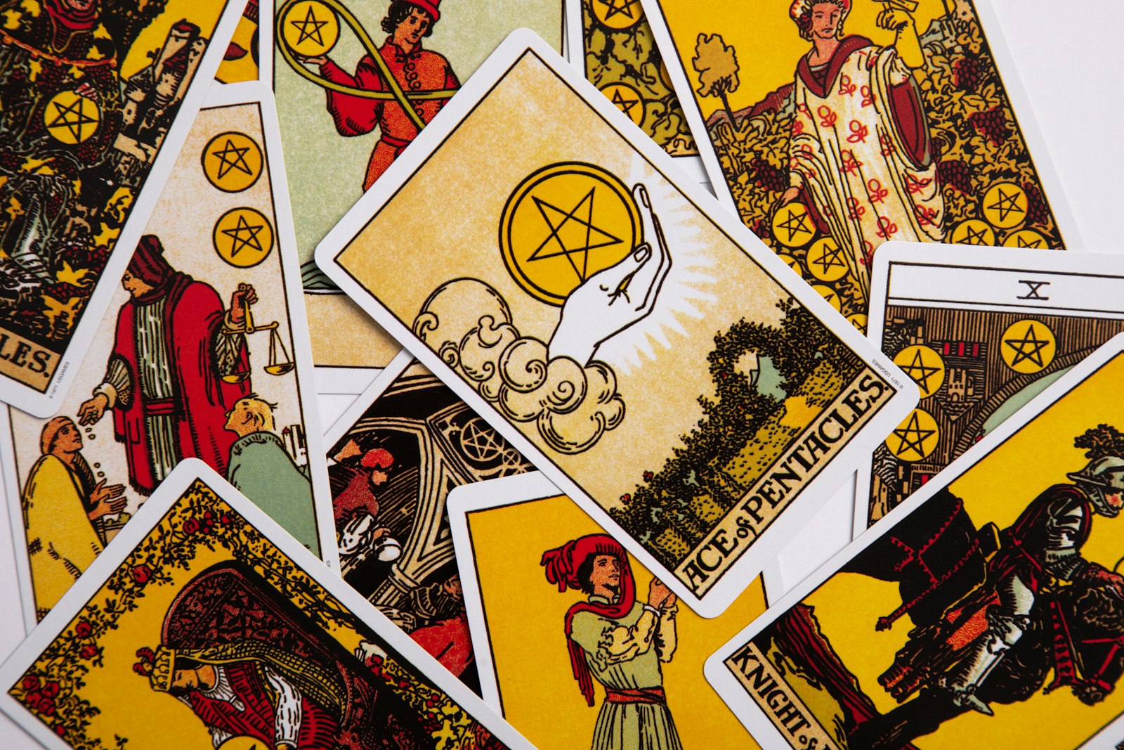 Tarot cards and candles during psychic reading session in Victoria BC