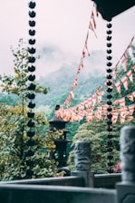 A serene setting with traditional Chinese astrology charts and tools.