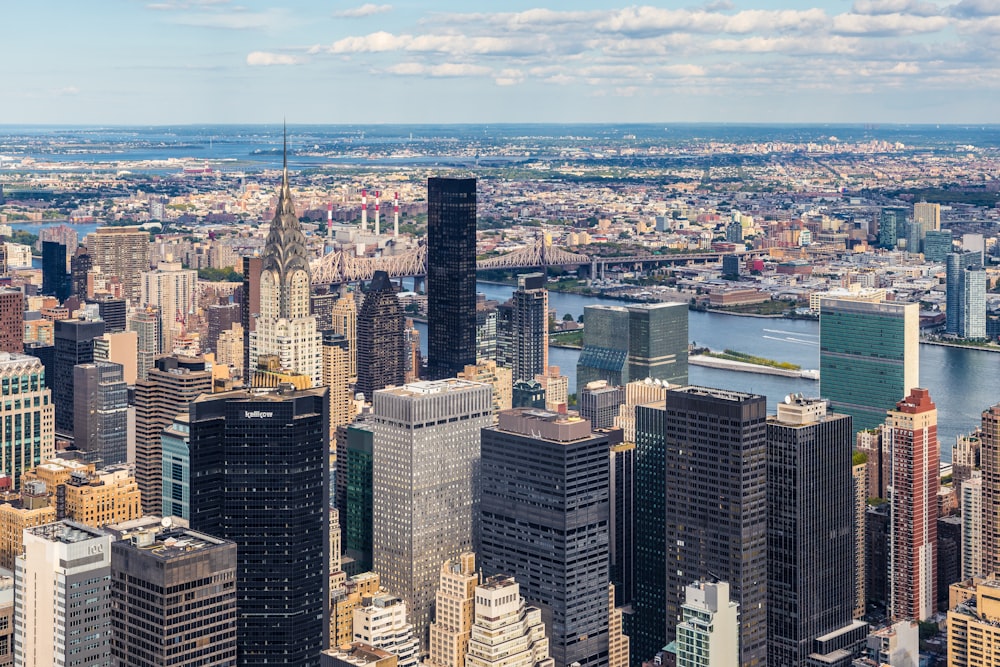 aerial view of city buildings during daytime