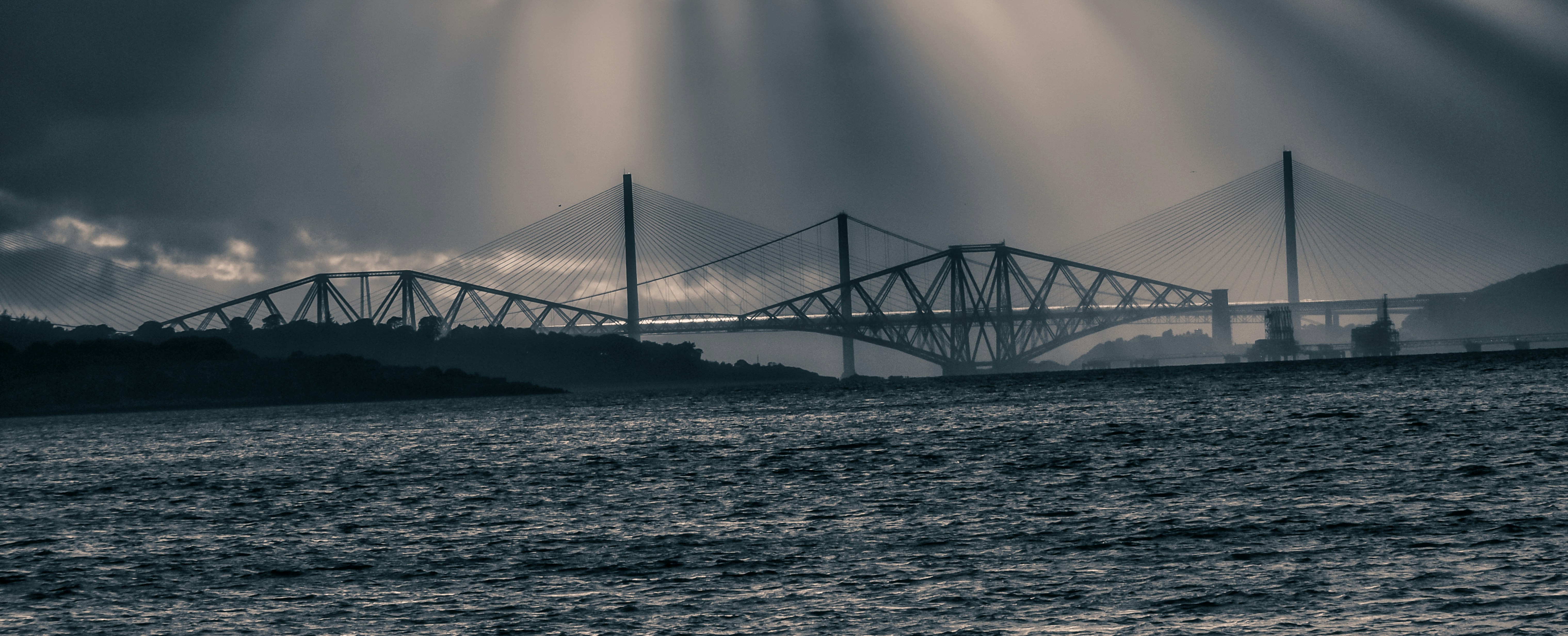 Queensferry Bridge and Forth Bridge