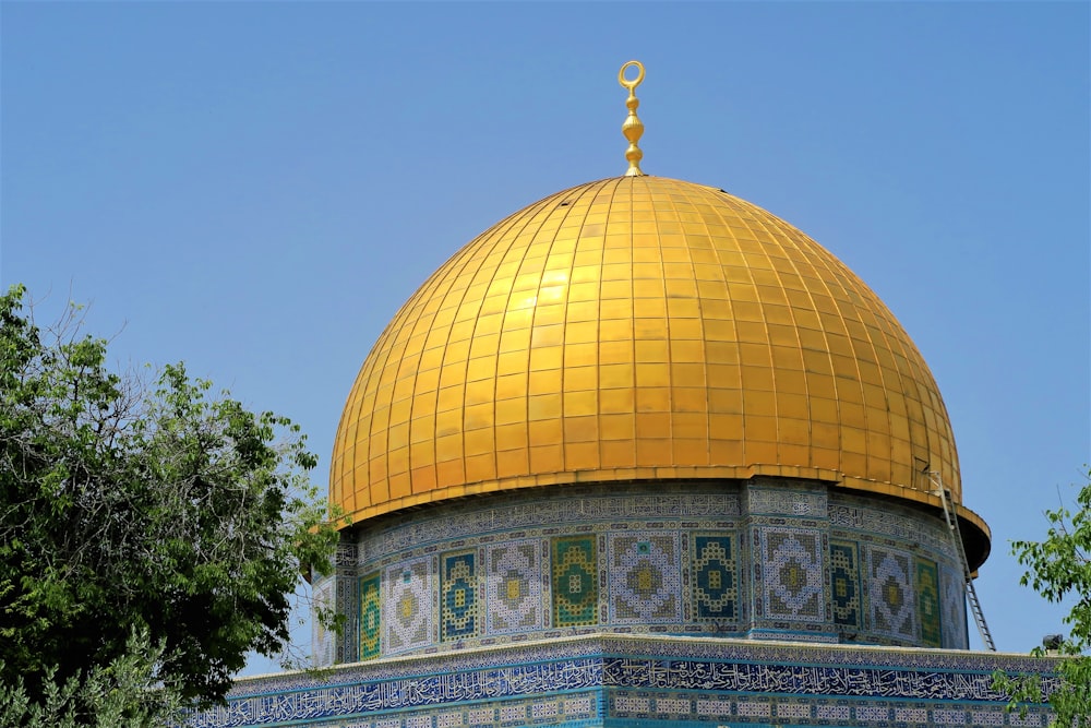 brown and green dome building