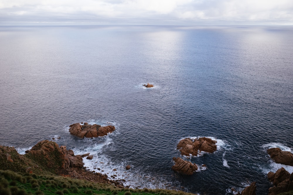 aerial view of body of water during daytime