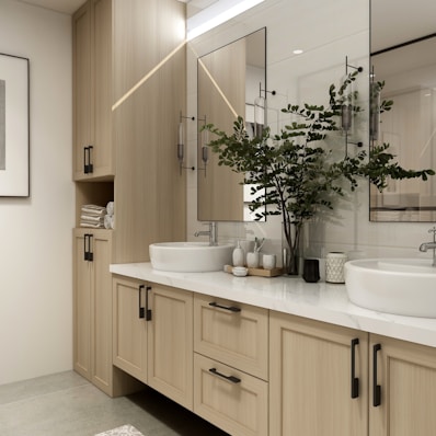 white ceramic sink with faucet