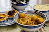 pasta on white ceramic bowl