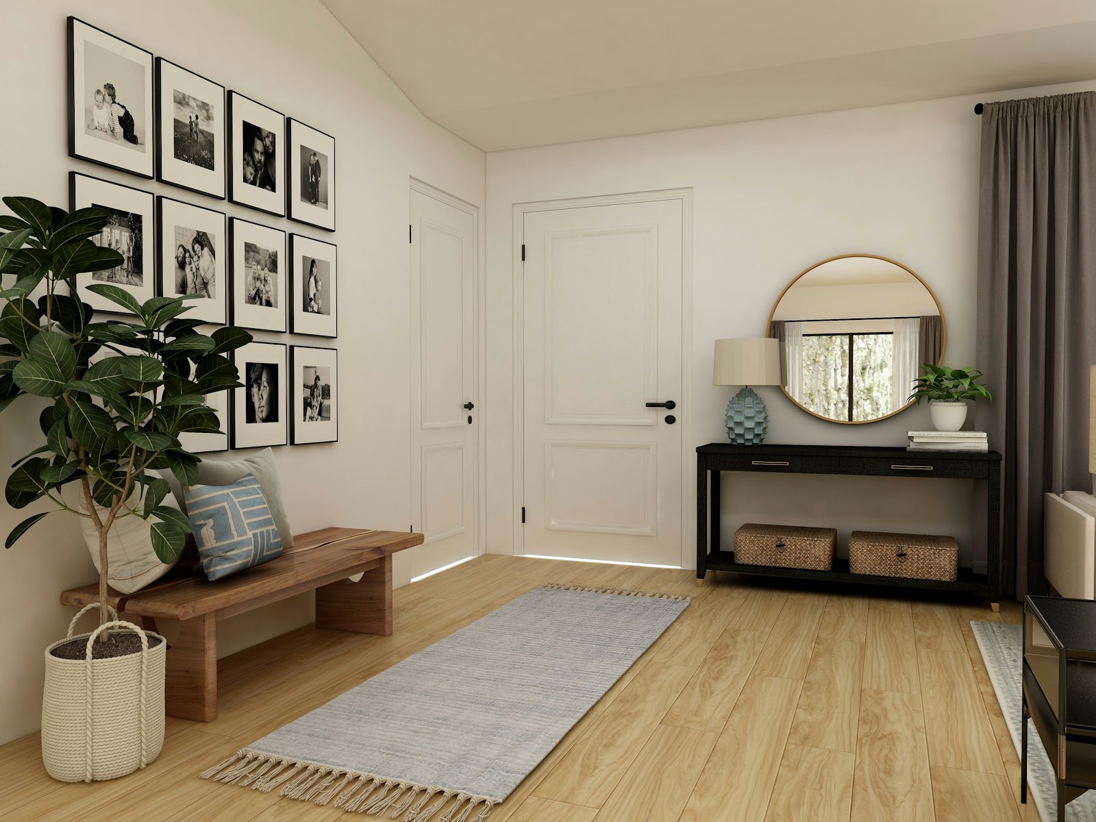 A fresh, welcoming entryway makeover