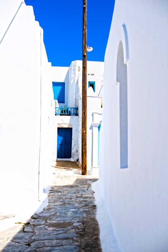 white concrete building during daytime in Amorgos Greece