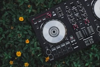 black and white dj controller