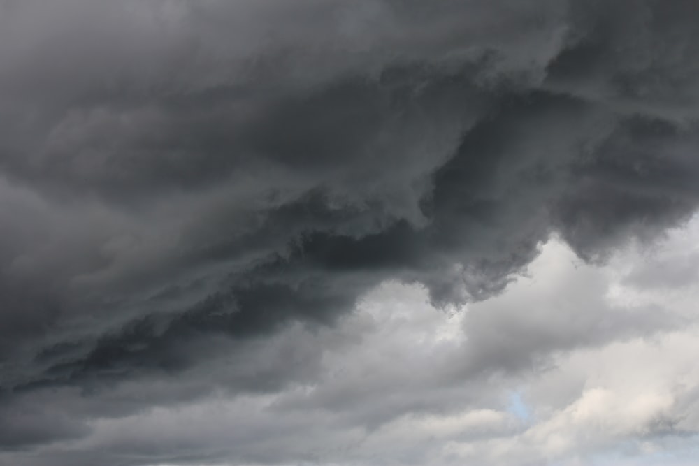 white clouds and blue sky