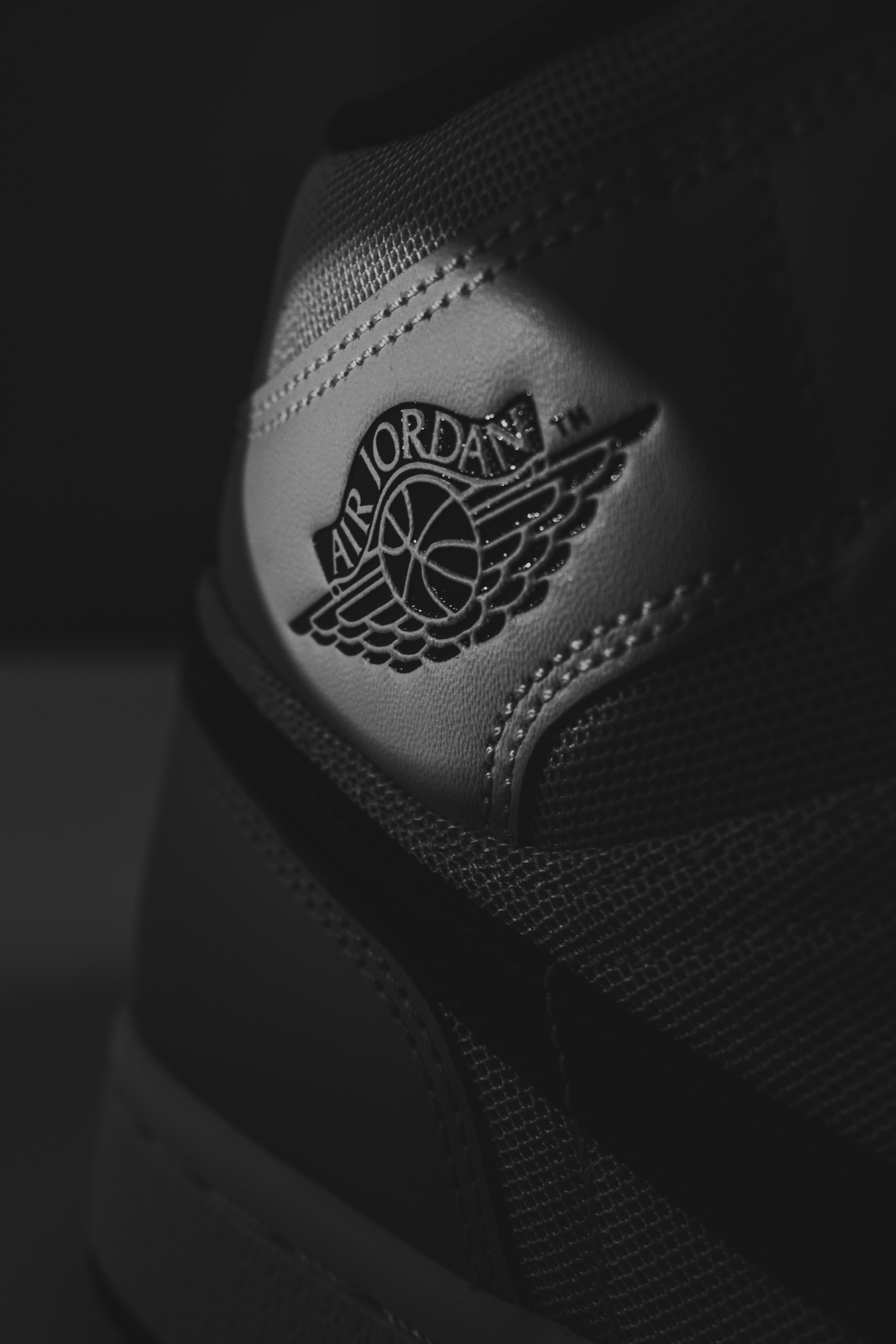 black aesthetic jordans