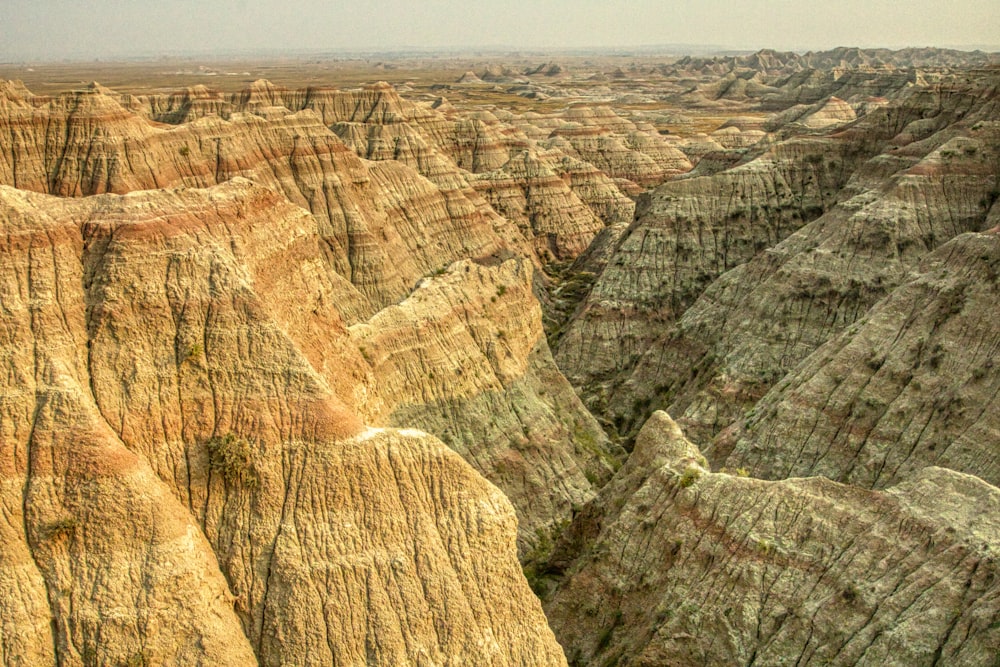 brown and gray rock formation