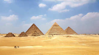 The Pyramids under blue sky during daytime