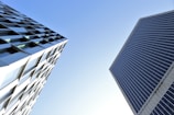 low angle photography of high rise building
