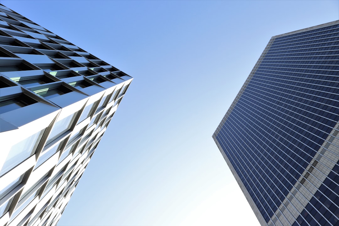 low angle photography of high rise building, Frankfurt Westend Towers