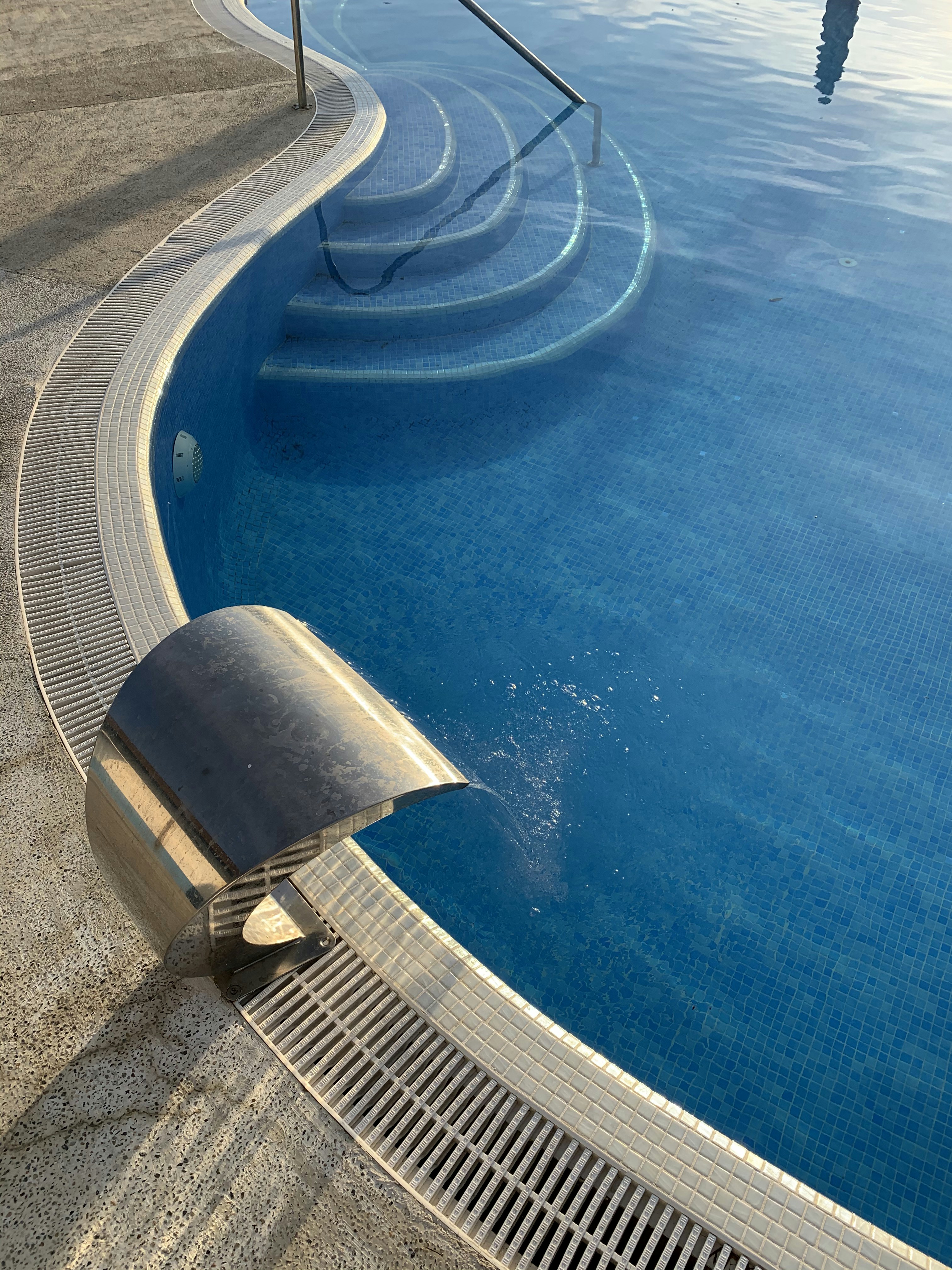 blue and white swimming pool