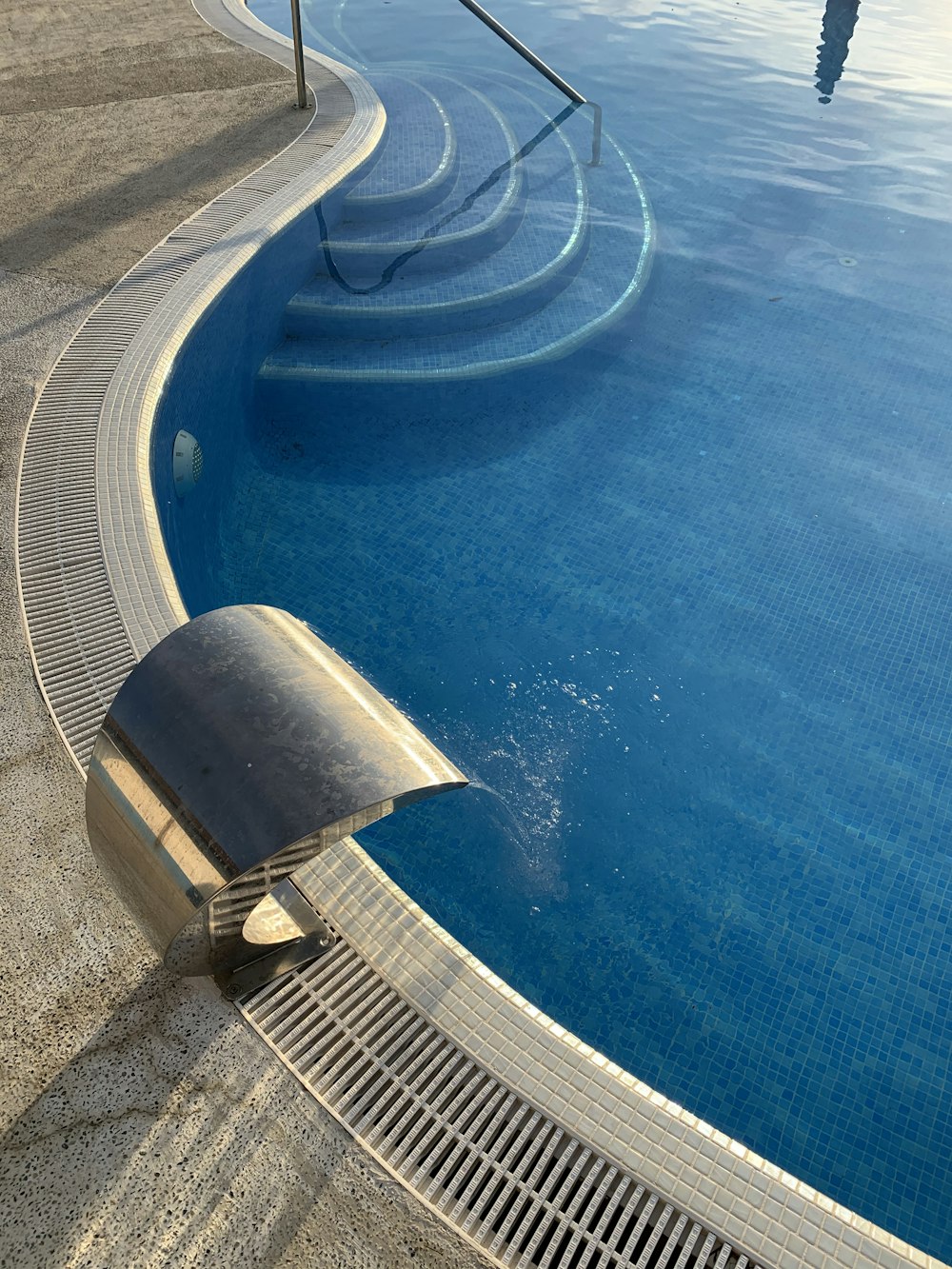 blue and white swimming pool