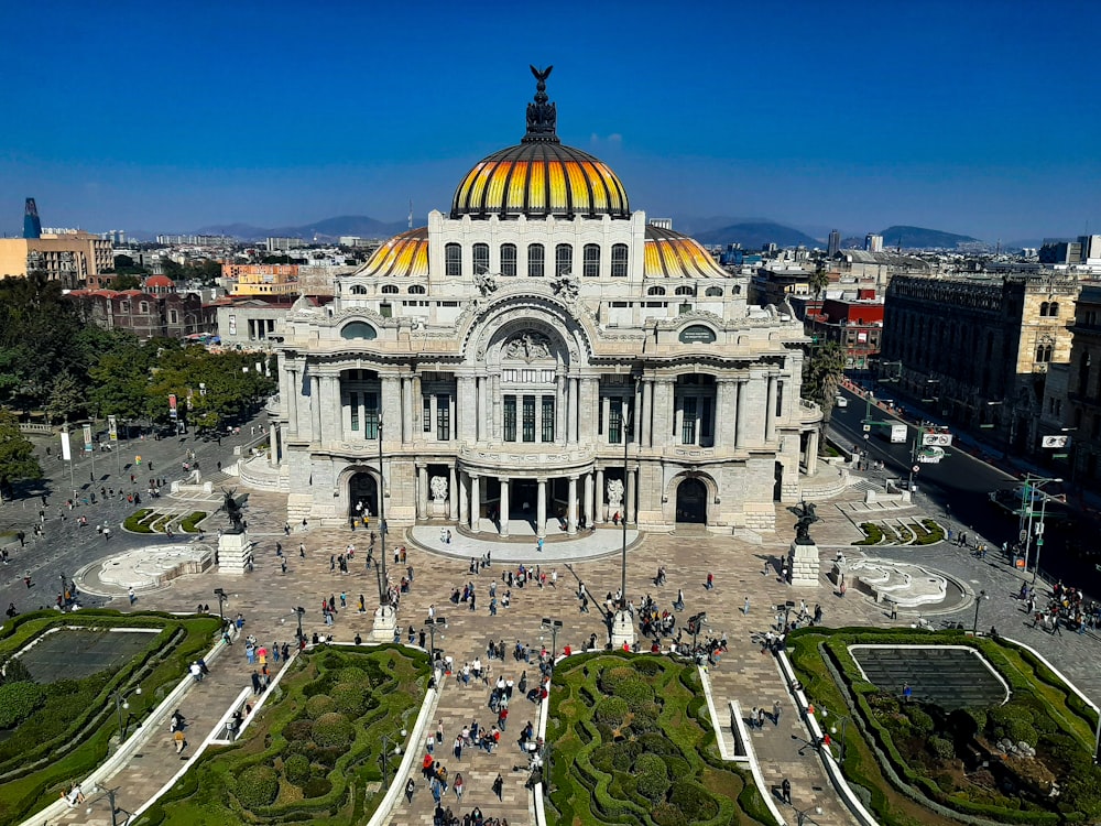 white and gold dome building