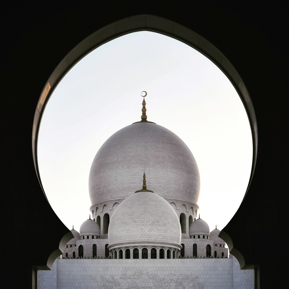 white dome building with dome