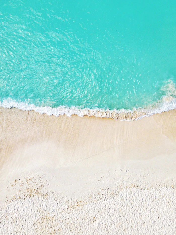 Surf on pale sand