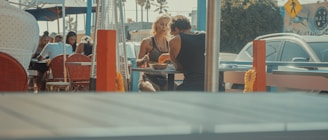 woman in black tank top sitting on chair