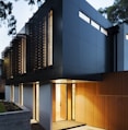 brown and black concrete building