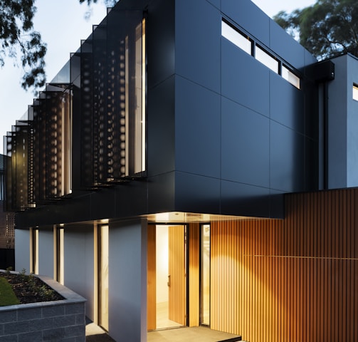 brown and black concrete building