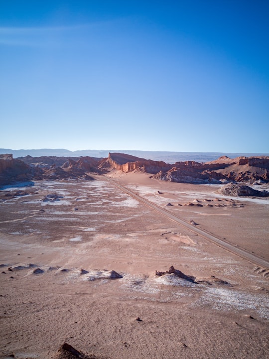 brown and white sand beach in San Pedro de Atacama Chile