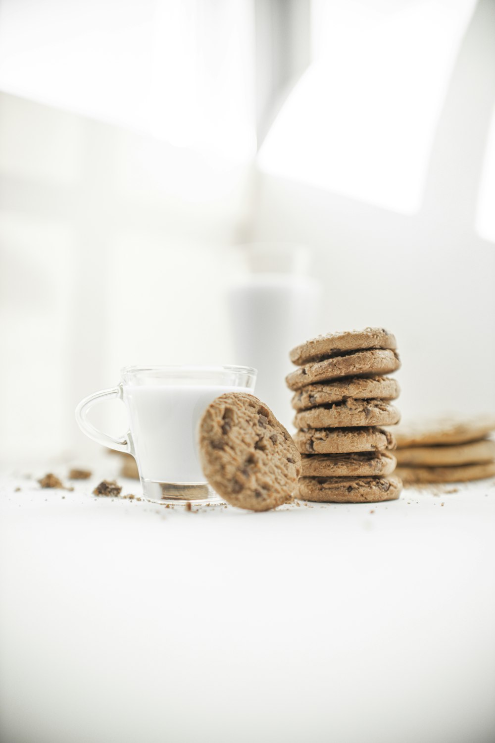 brown cookies on white ceramic plate