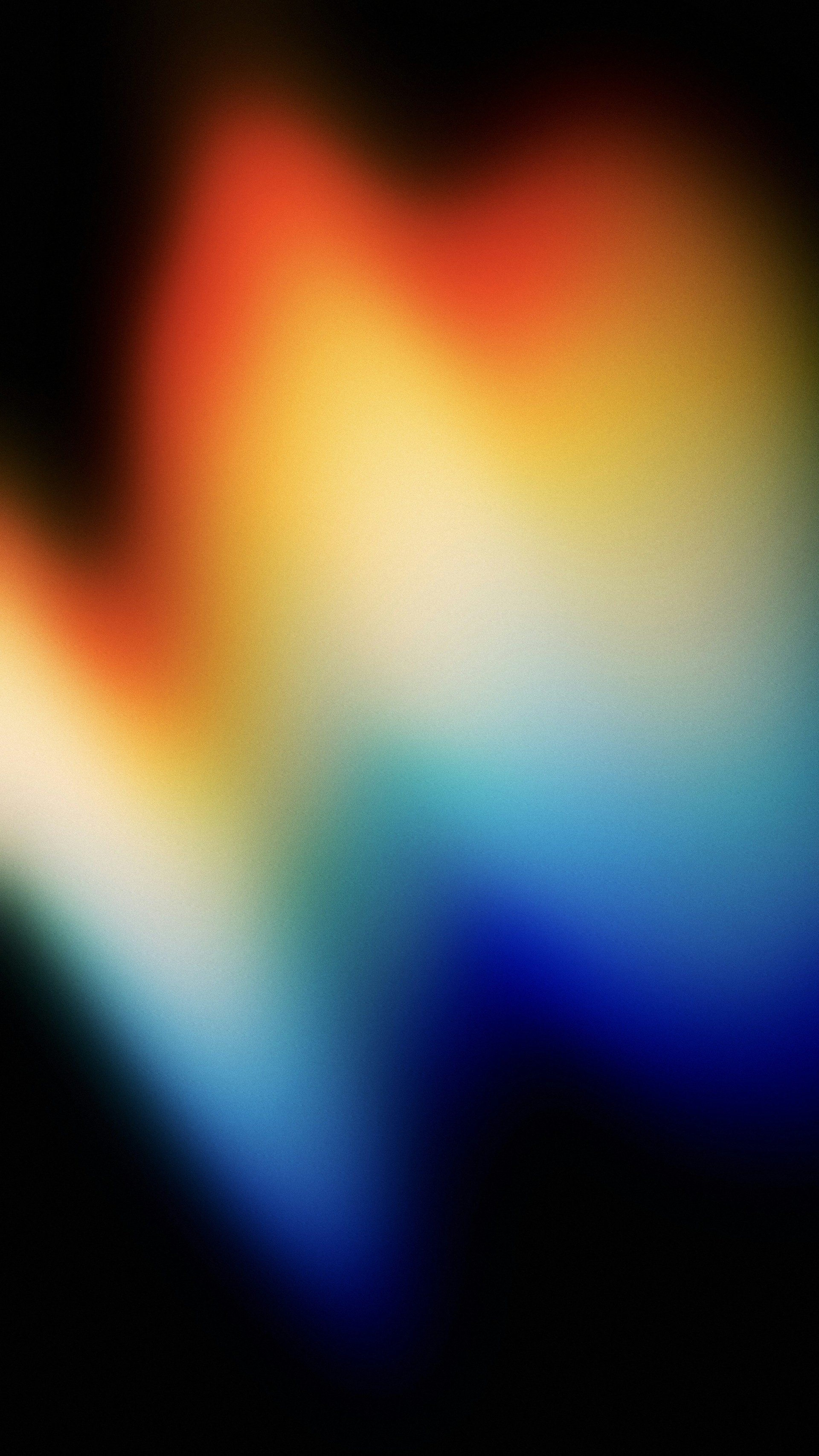 blue and orange light digital wallpaper
