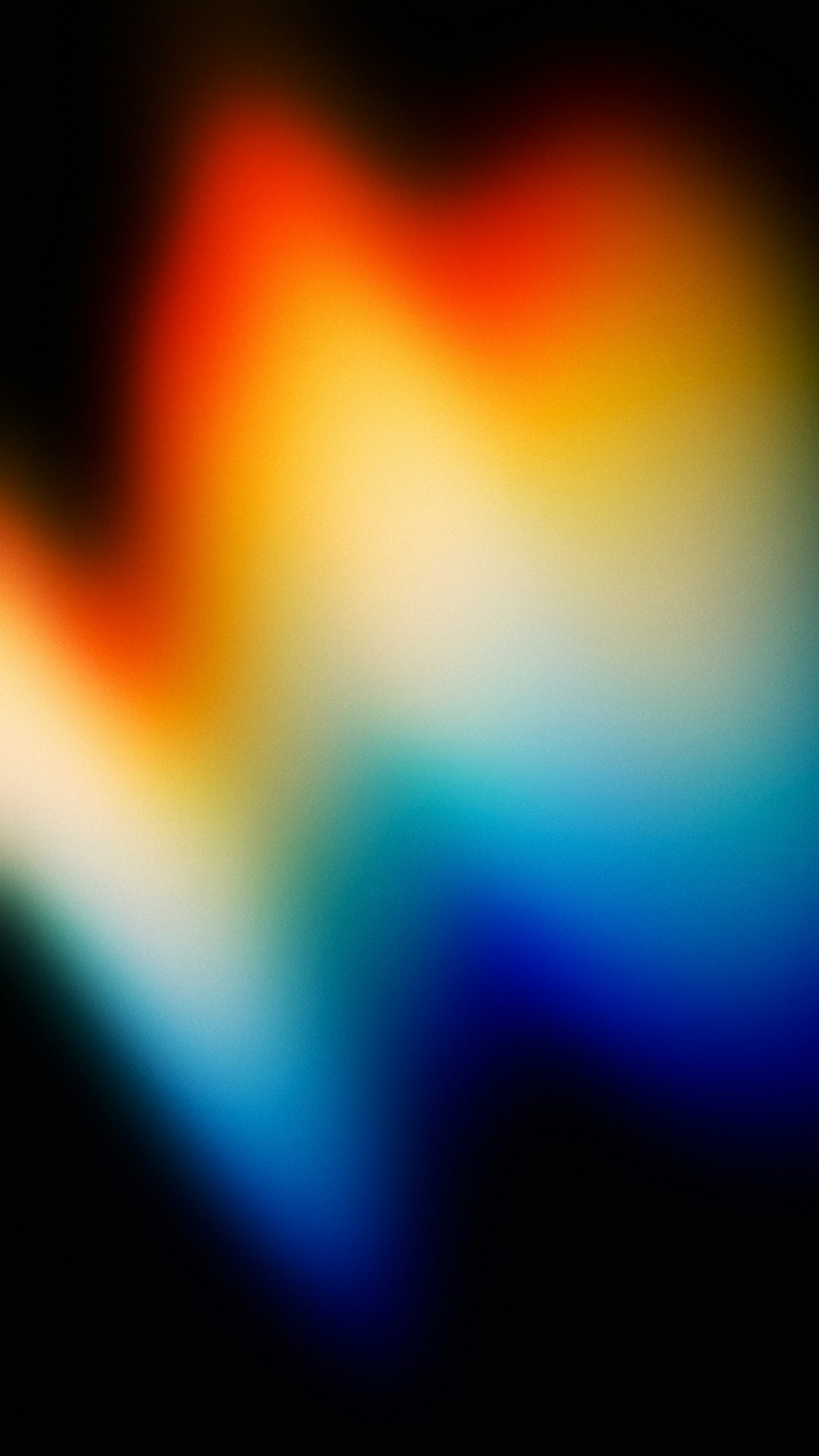 blue and orange light digital wallpaper
