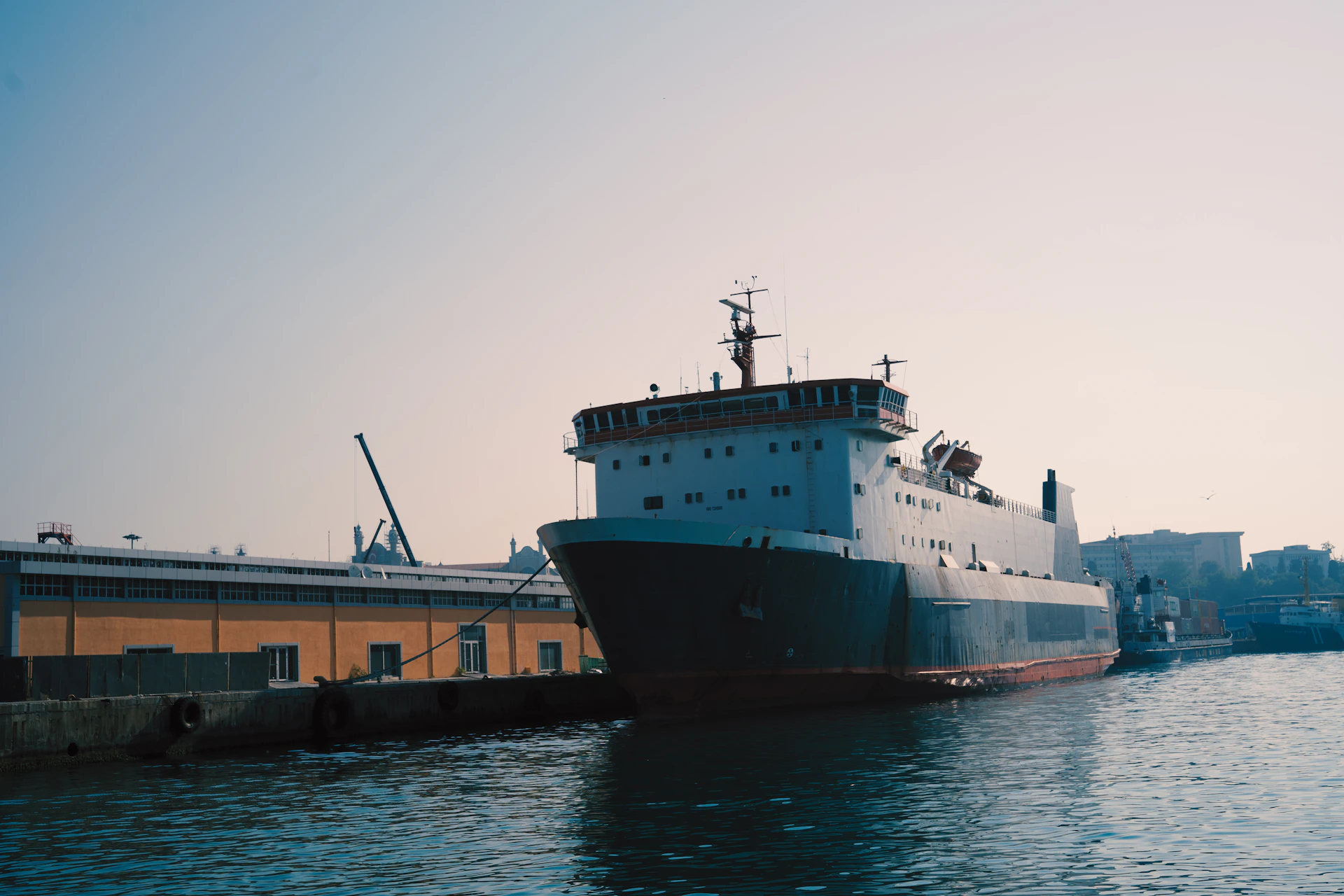 brown and white ship on sea during daytime