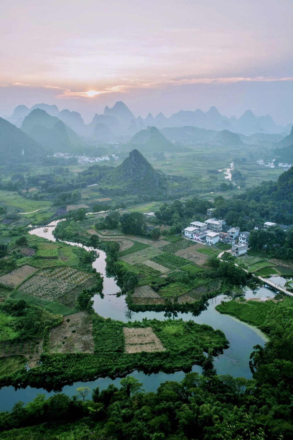 aerial view of green trees and mountains during daytime