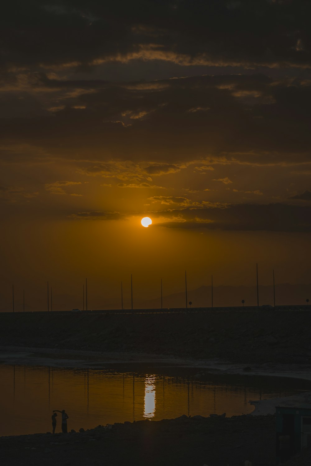 sun over the clouds during sunset