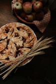 brown and white food on brown wooden table