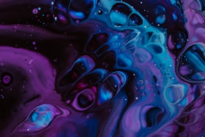 water droplets on purple surface