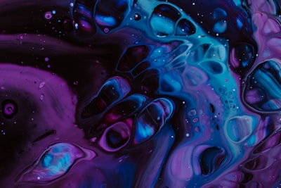 water droplets on purple surface trippy teams background