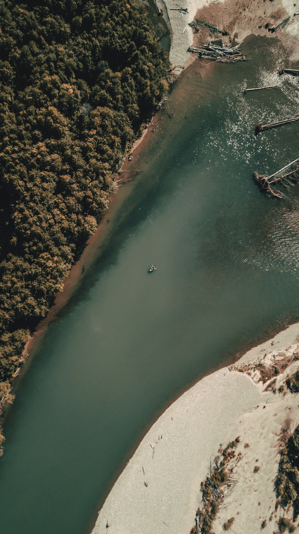 aerial view of body of water during daytime