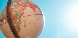 white and red globe under blue sky during daytime