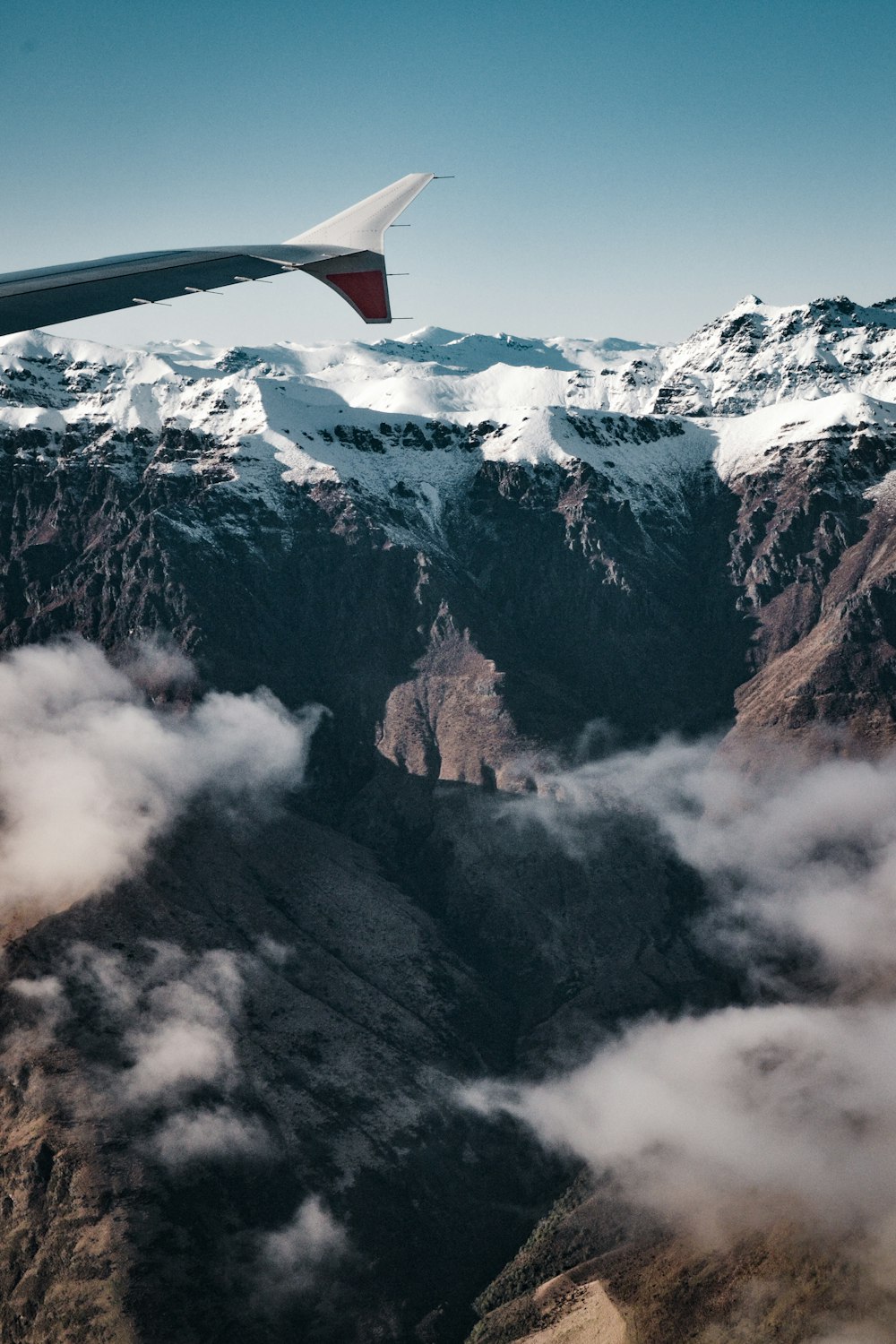 snow covered mountains during daytime