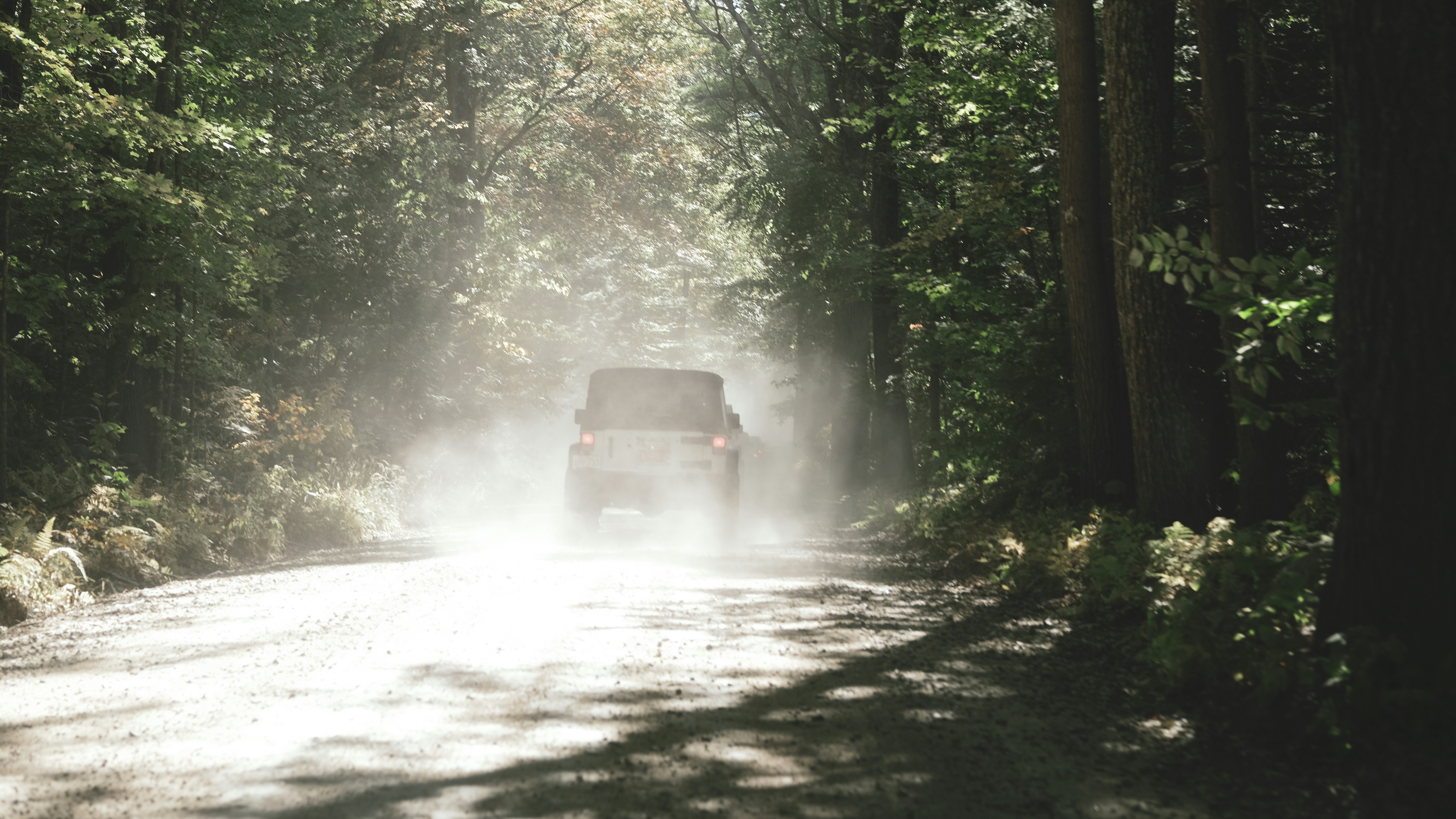 Electric SUV driving through a muddy off‑road trail, demonstrating AWD traction