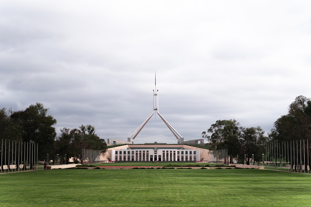 white and brown concrete building under gray sky during daytime