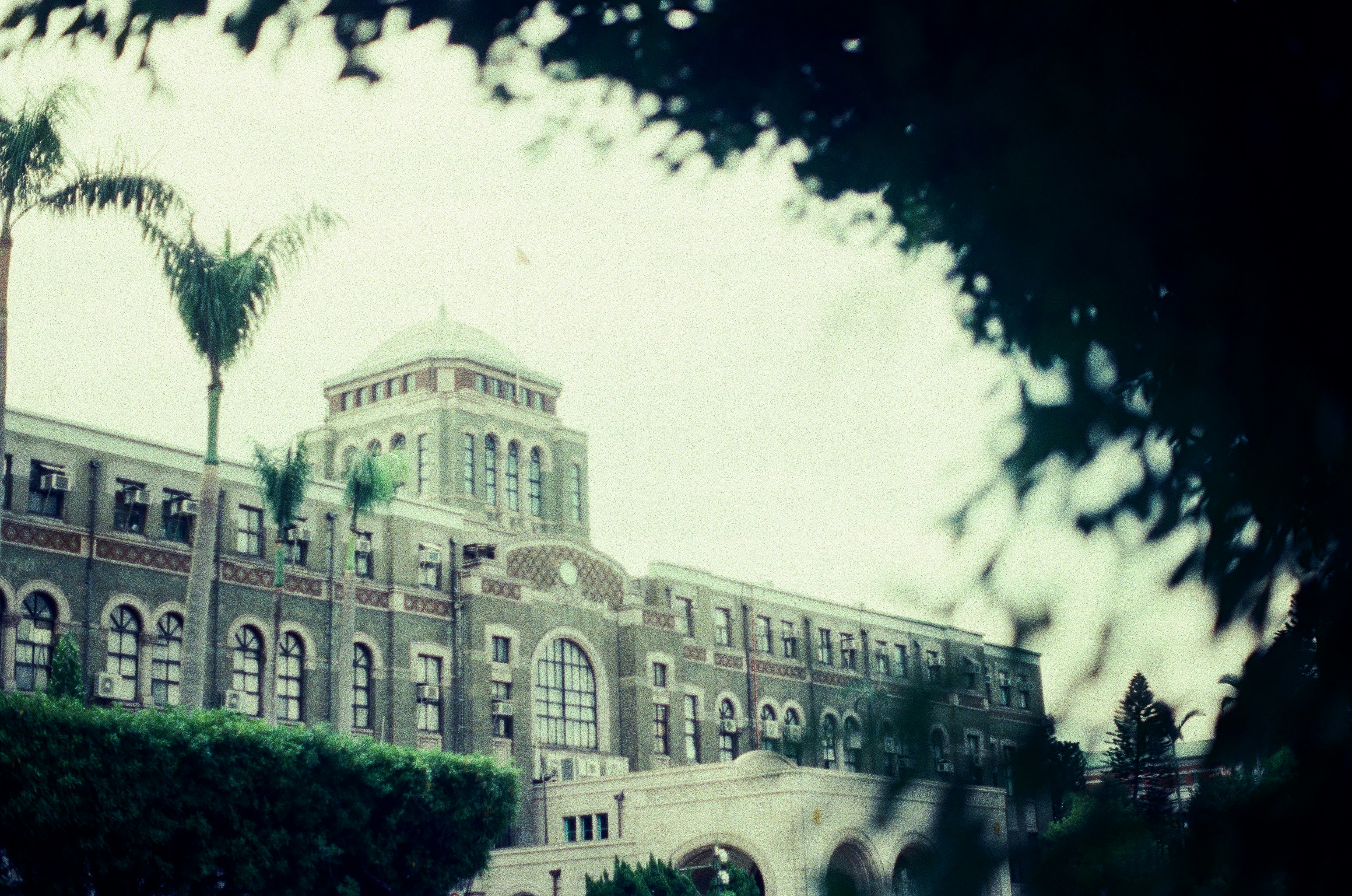 grayscale photo of concrete building