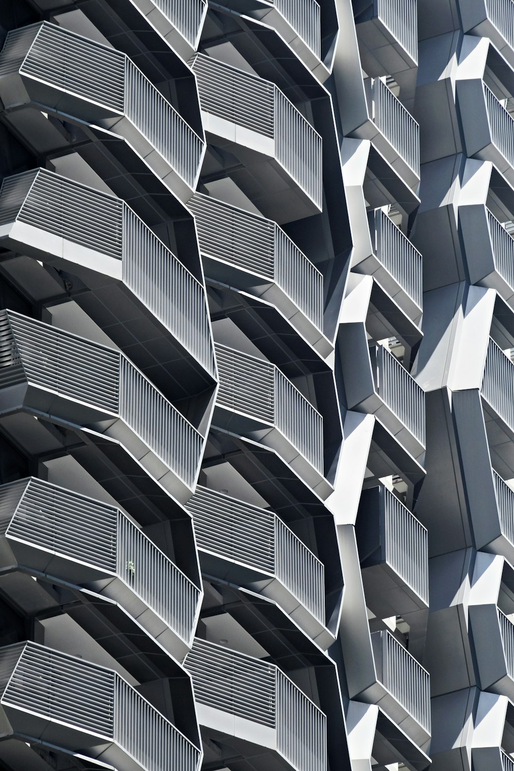 white and black building windows