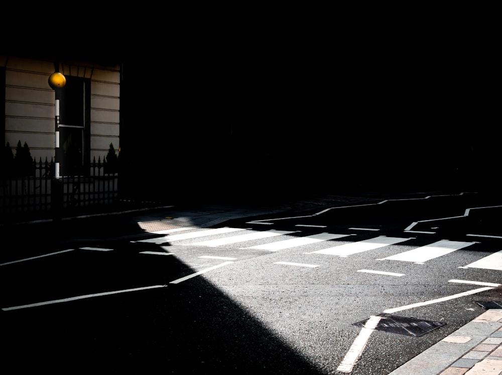 black and white road during daytime