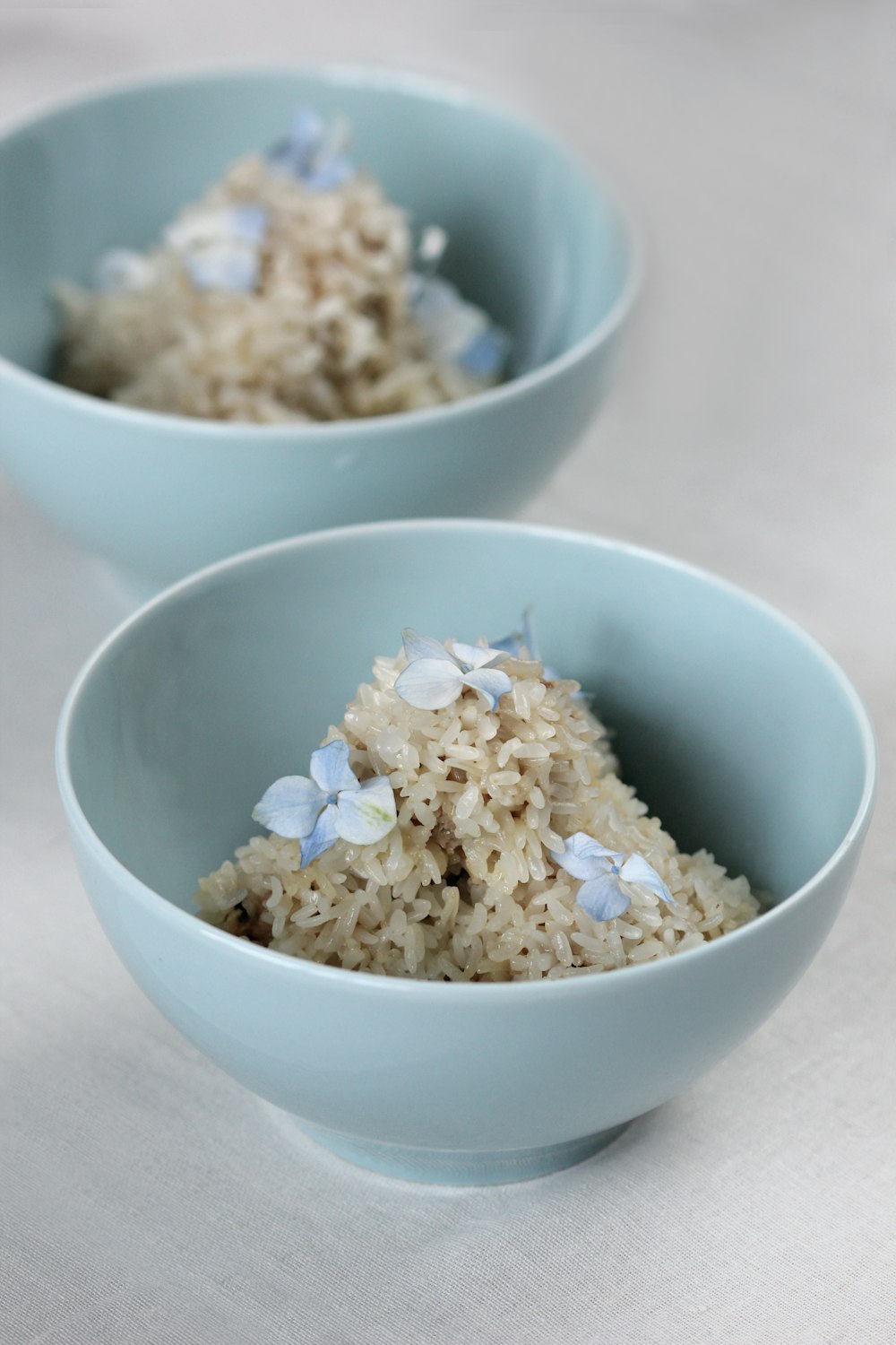white ceramic bowl with white rice