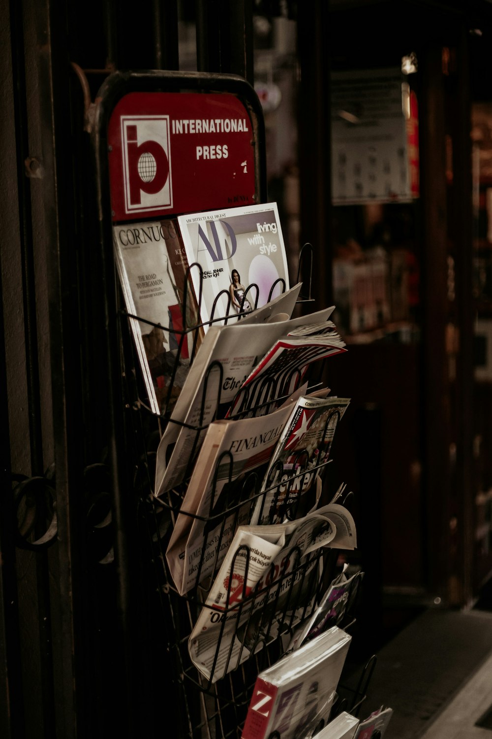 panier d’achat blanc et noir