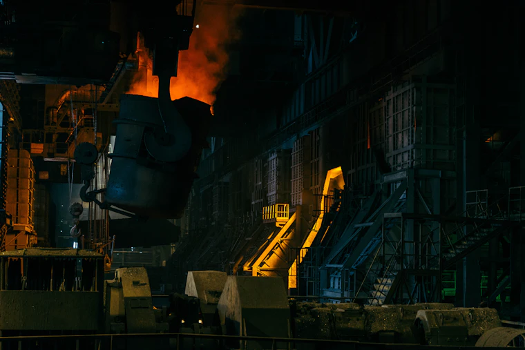 Industrial factory smoke emissions — carbon pricing and CBAM embedded emissions